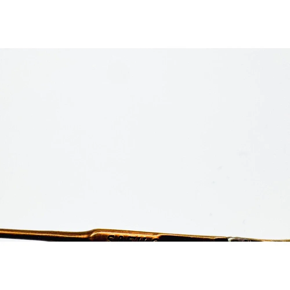Safilo Team Eyeglasses Frames Mens Brown Round Metal Italy 3896 145